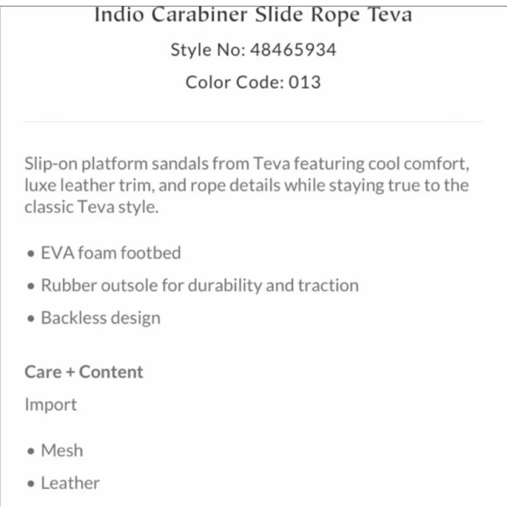 TEVA X Free People Indio Carabiner Slide Sandal EUC US9 EURO40 - Picture 5 of 12